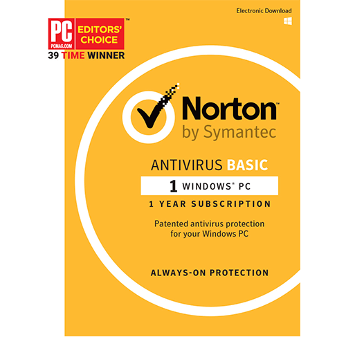 Norton AntiVirus Basic 1 PC 1 Year Europe/Asia Pacific